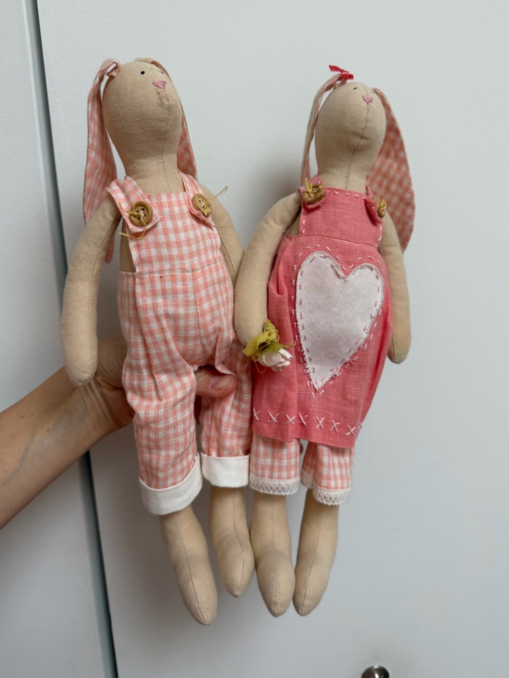 Handmade Bunny Doll Set – Matching Rabbit Dolls - Picture 2 of 6